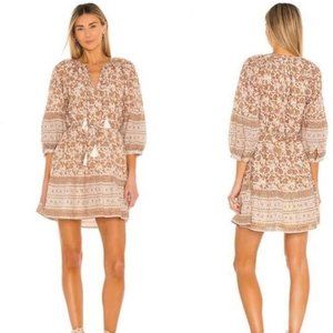 Cleo dress - Block print mocha main image 0